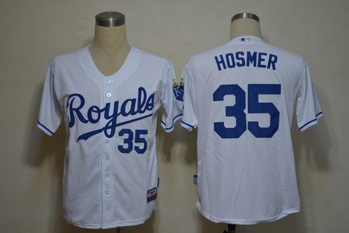 Royals #35 Eric Hosmer White Cool Base Stitched MLB Jersey - Click Image to Close
